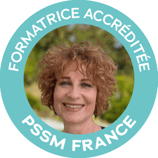 Badge officiel : formatrice accréditée Premiers Secours en Santé Mentale